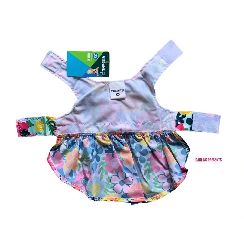 Vibrant Life Floral Dress Dog Color Multi Size S